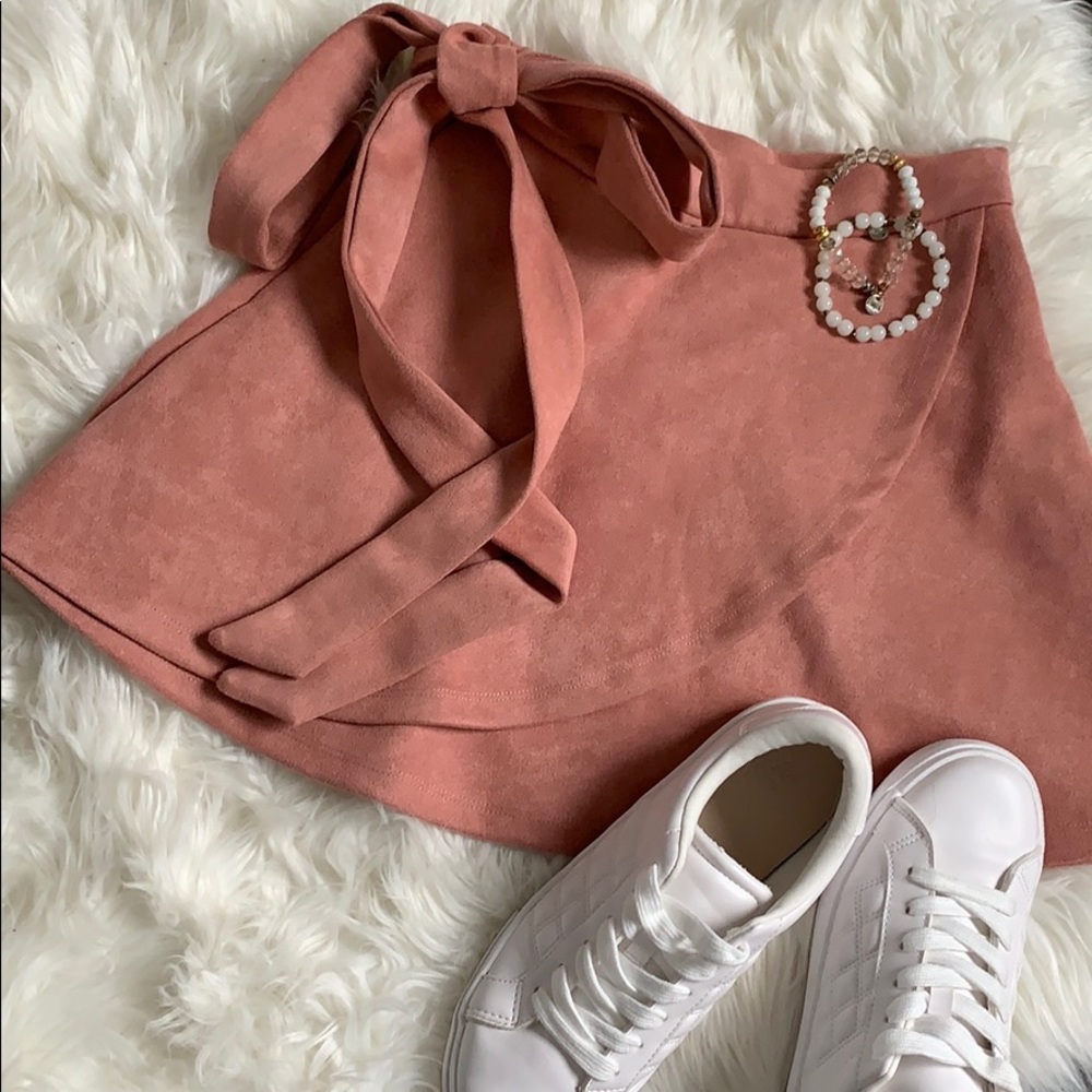 blush skirt